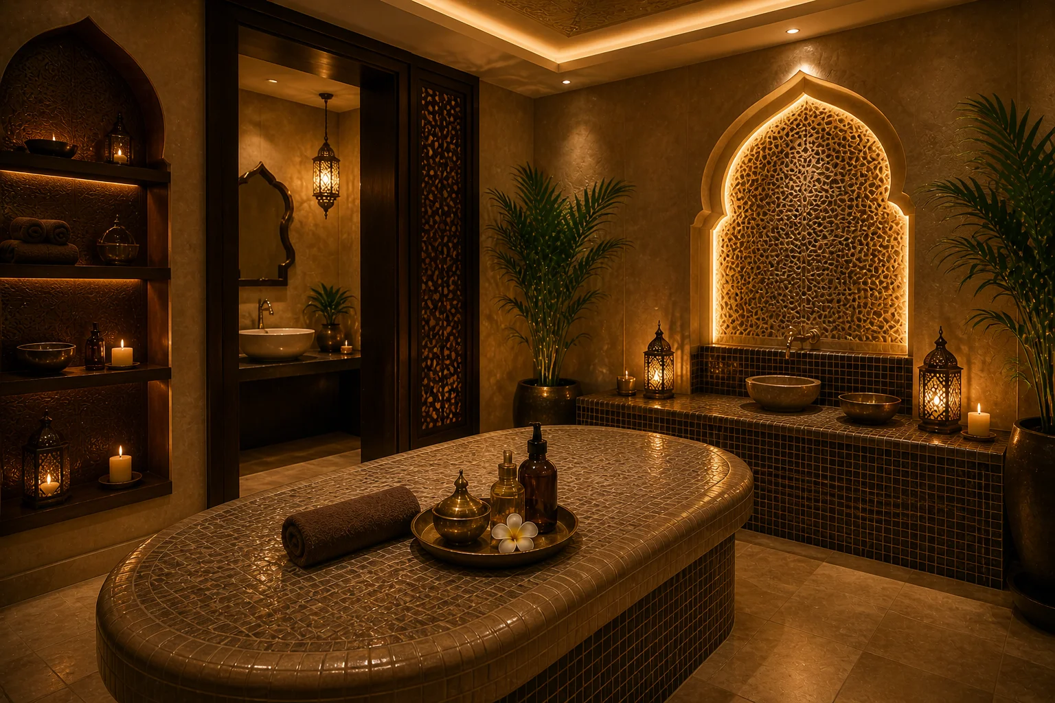 Spa relaxation area
